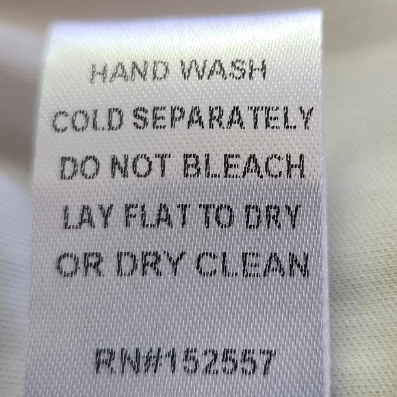 Böhme Cream Lace Empire Midi Dress Scalloped Side Zipper Pockets Lined Sz SM NWT - Picture 15 of 16